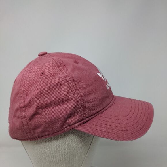 Adidas Trefoil 3 Stripes Women's Slideback Hat Red OSFW Embroidered - Picture 4 of 7